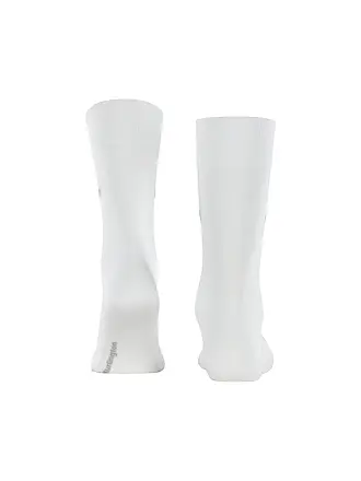 BURLINGTON | Chaussettes homme DUBLIN SO 40-46 steel mel. | weiss